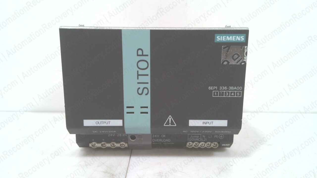 SIEMENS 6EP1336-3BA00 SITOP POWER SUPPLY MODULE #331496