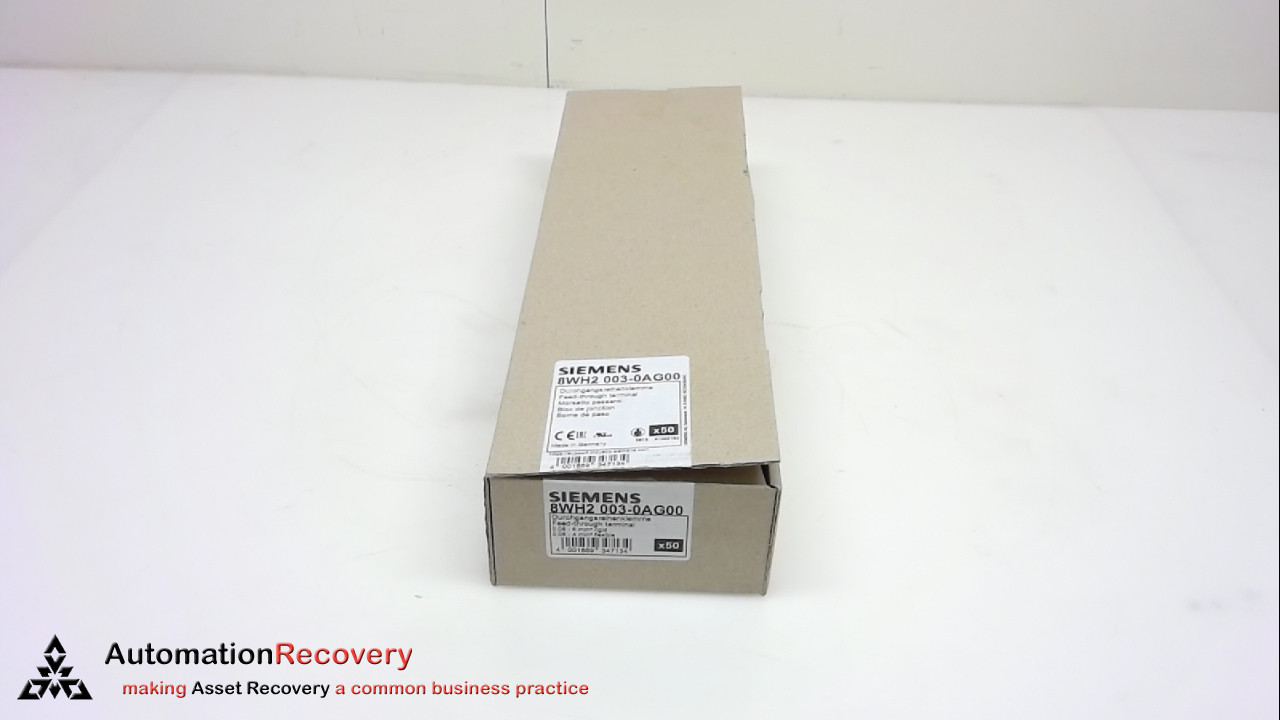 SIEMENS 8WH2 003-0AG00 , SENTRON FEED-THROUGH TERMINALS, NEW #243609