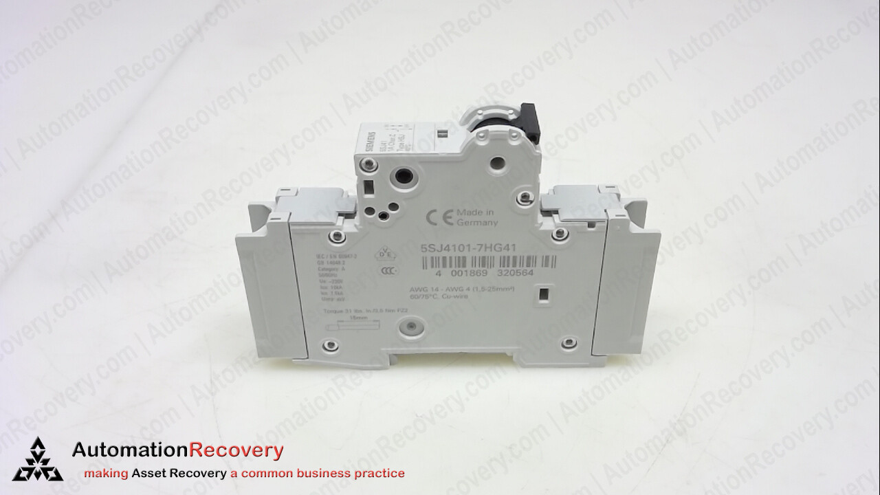 SIEMENS 5SJ4101-7HG41, SENTRON MINATURE CIRCUIT BREAKER, NEW* #339796