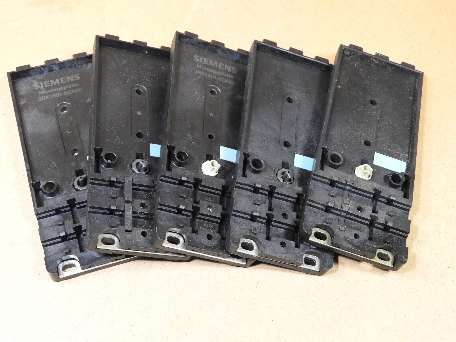 MOUNTING PLATE, SIEMENS 3RK1901-0CA00 - USED, LOT OF 5