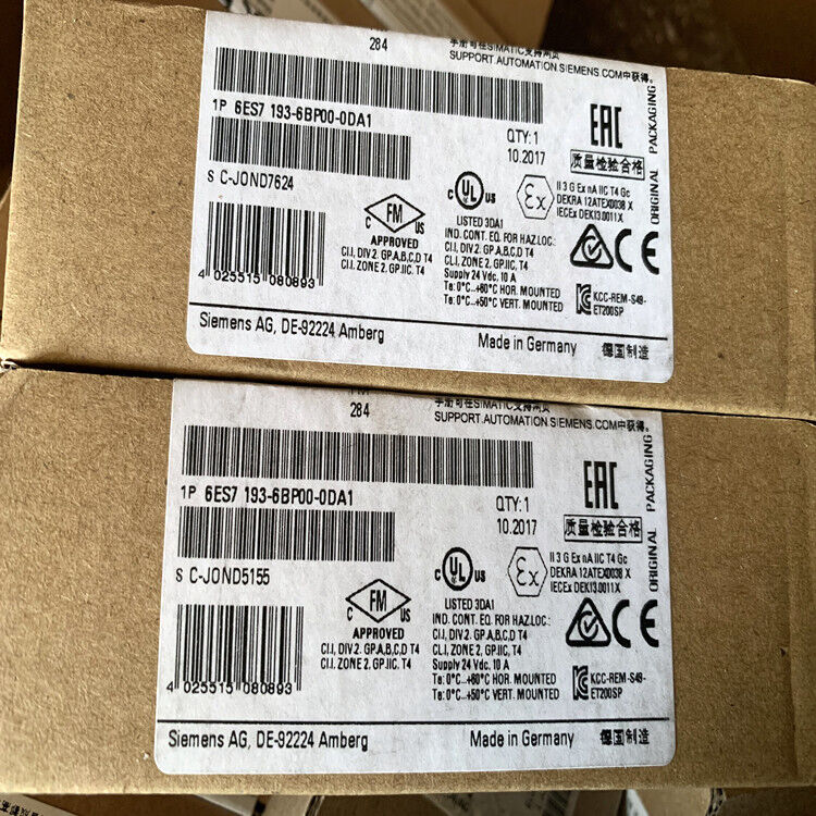 1PCS 6ES7193-6BP00-0DA1 6ES7 193-6BP00-0DA1 For Siemens PLC Module New in Box