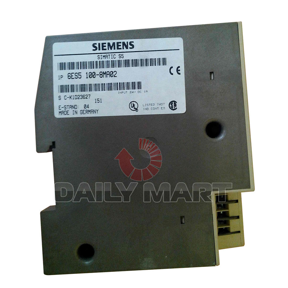 NEW Siemens 6ES5 100-8MA02 S5-100U CPU Module Processor Unit 24VDC