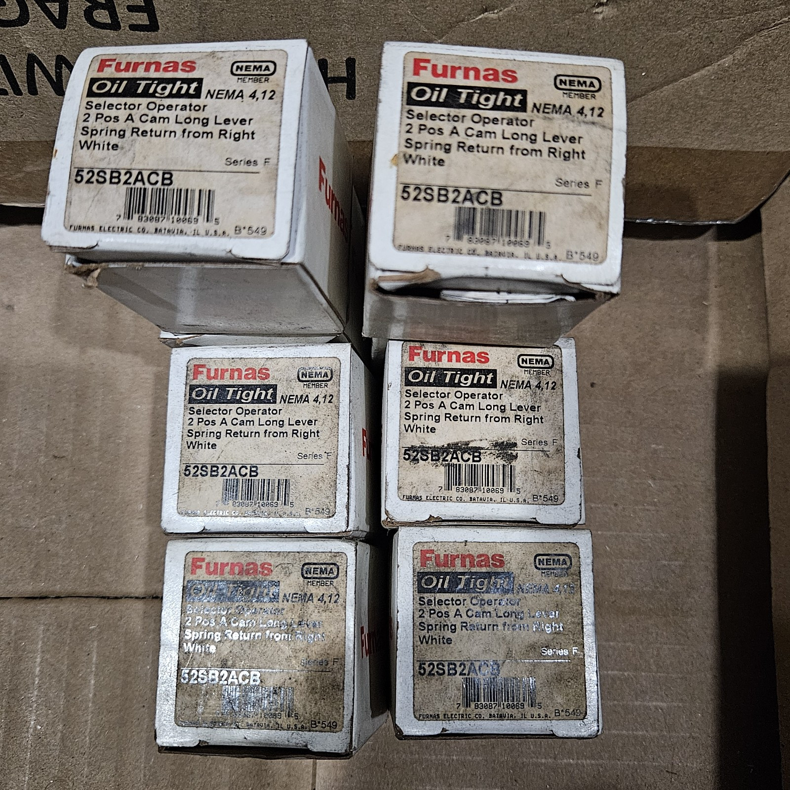 Furnas Siemens 52SB2ACB Oil Tight, 2 Position Spring Return Operator.  Free Ship