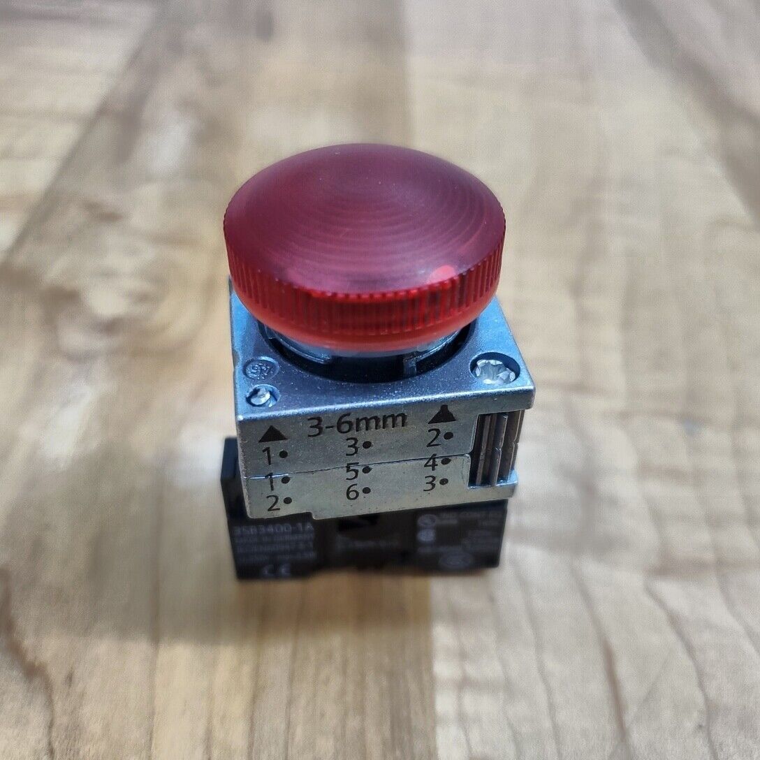 Siemens 3SB3648-6BA20 Pilot Light  Red 110v Led - USED