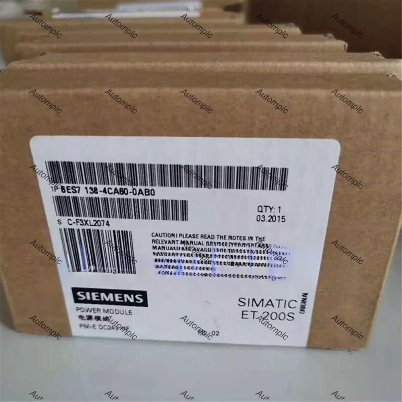 New Siemens DP Power Module PM-E for ET 200S 6ES7138-4CA60-0AB0 6ES71384CA600AB0