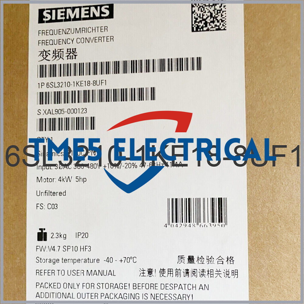 Siemens 1PC Brand New 6SL3210-1KE18-8UF1 In Box 6SL3 210-1KE18-8UF1 PLC Module