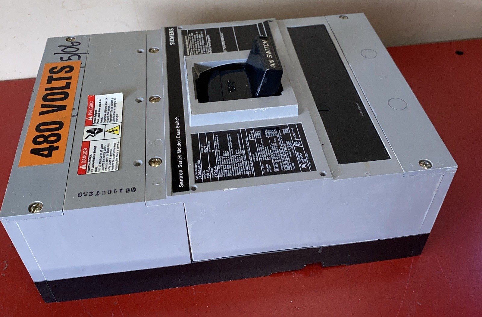 Siemens JXD63S400A Circuit breaker 3 Pole 400amp 600v