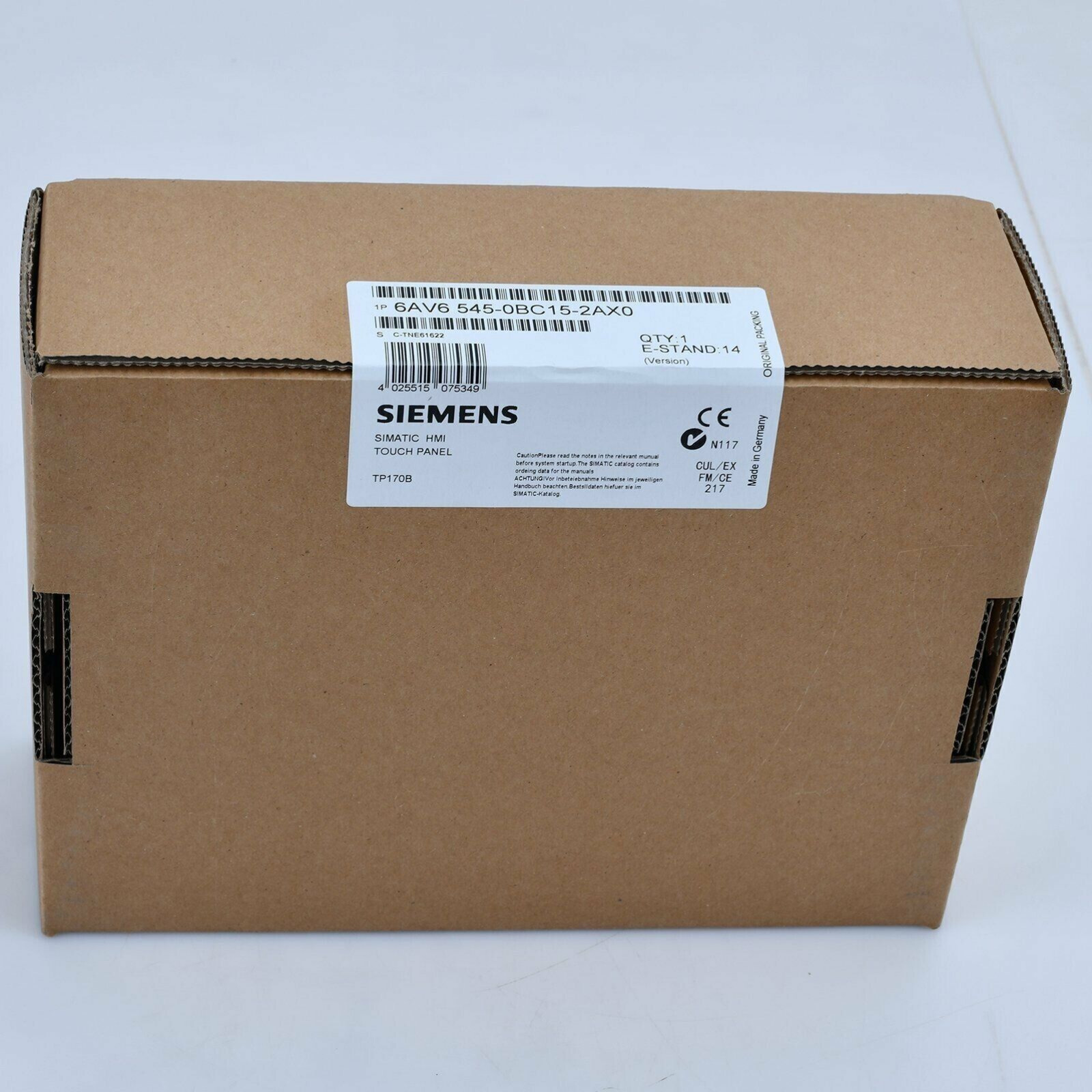 6AV6545-0BC15-2AX0 Siemens TP170B Touch Panel HMI 6AV6 545-0BC15-2AX0