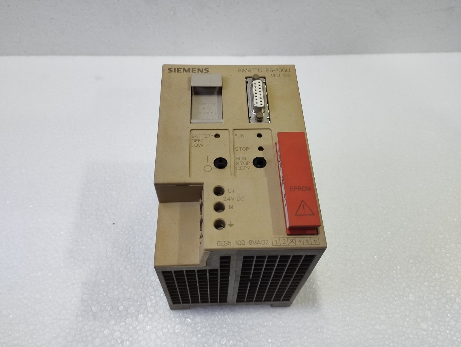 1pc used Siemens 6ES5 100-8MA02 CPU Module 24VDC CPU100
