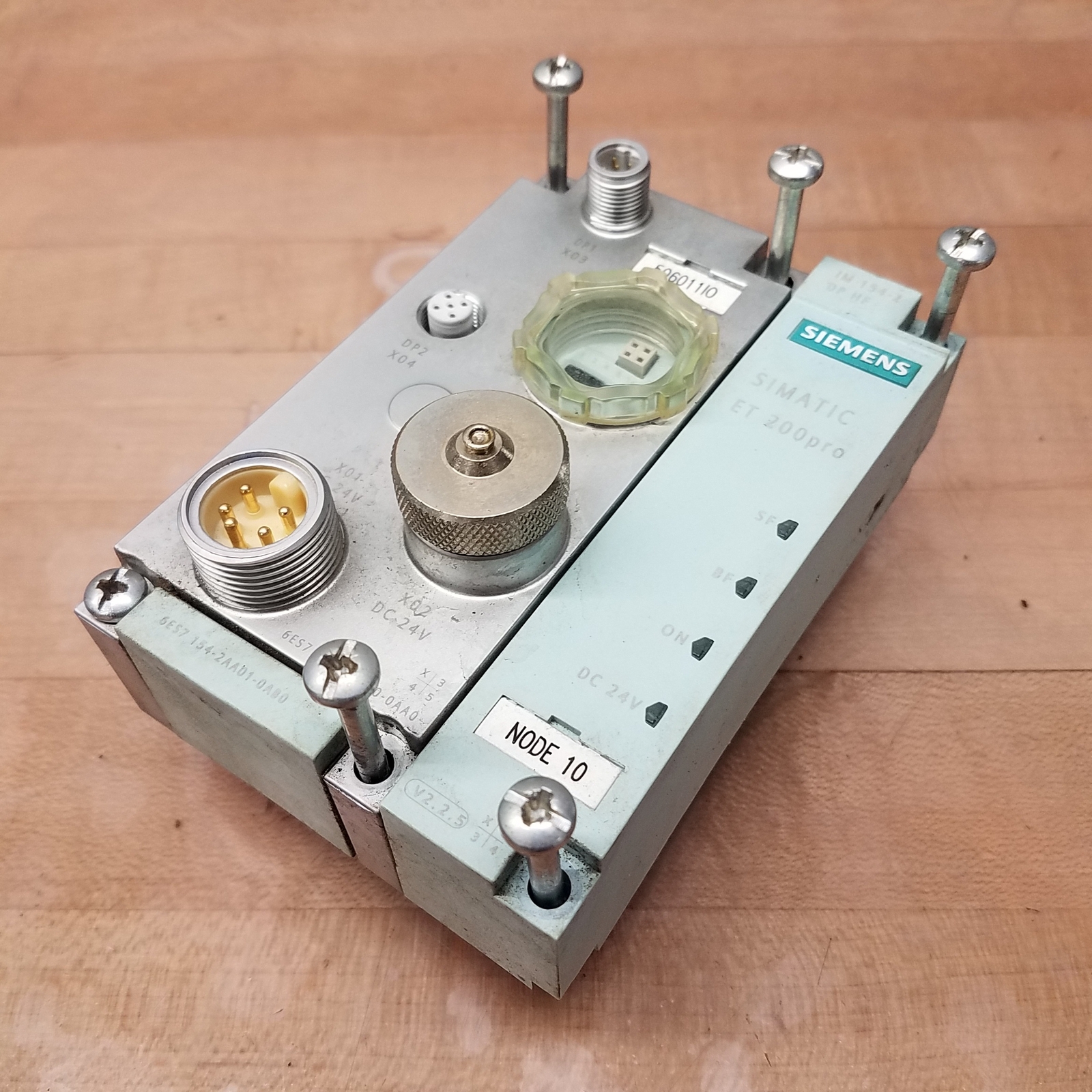 Siemens 6ES7 154-2AA01-0AB0 Interface Module, 24VDC, SIMATIC ET 200pro - USED
