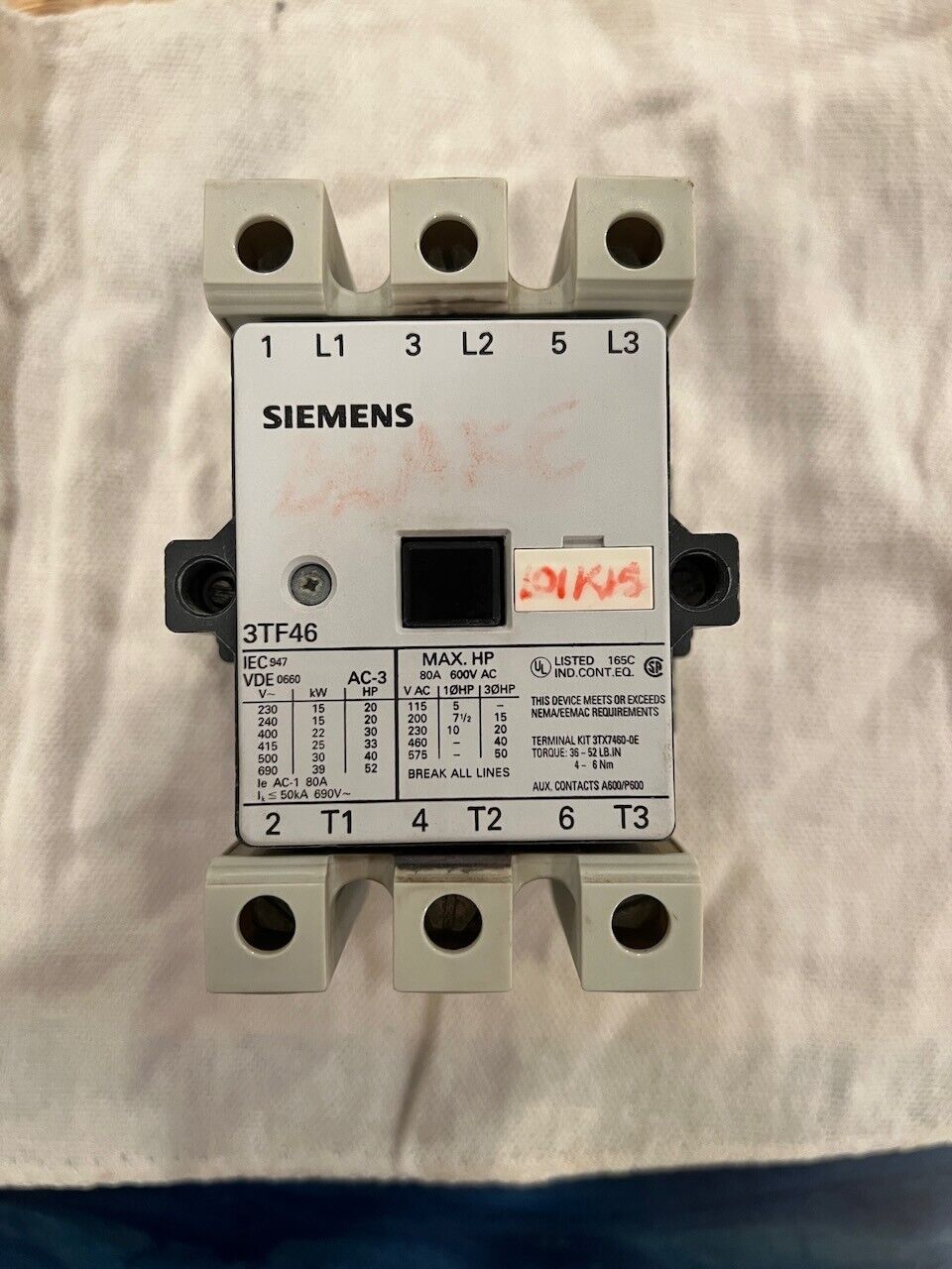 siemens 3tf46 Contactor