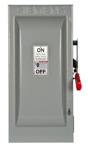 Siemens HNF363 100-Amp 3 Pole 600-volt 3 Wire Non-Fused Heavy Duty Safety...