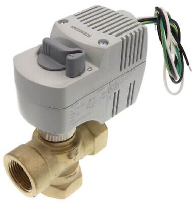 Siemens 241-00233 1" NPT 3-Way Diverting Zone Valve Fail AB-A Actuator, 7.0 Cv