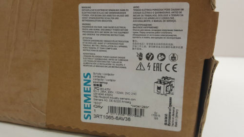 1PCS Brand New Siemens 3RT1065-6AV36 3RT1 065-6AV36  Fast delivery