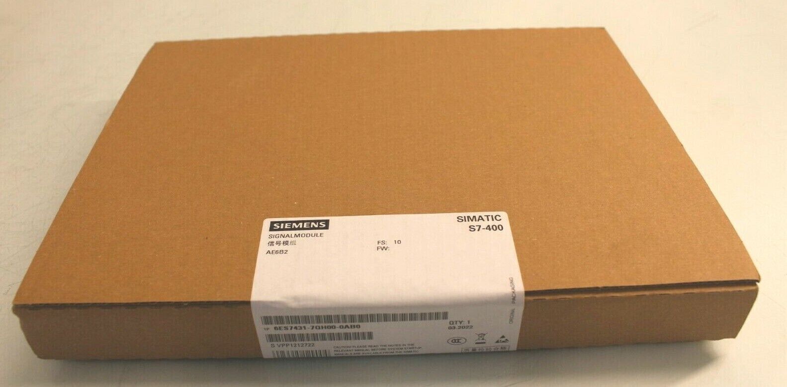 Siemens SIMATIC S7-400 | 6ES7 431-7QH00-0AB0 | 6ES7431-7QH00-0AB0 | FS:10-