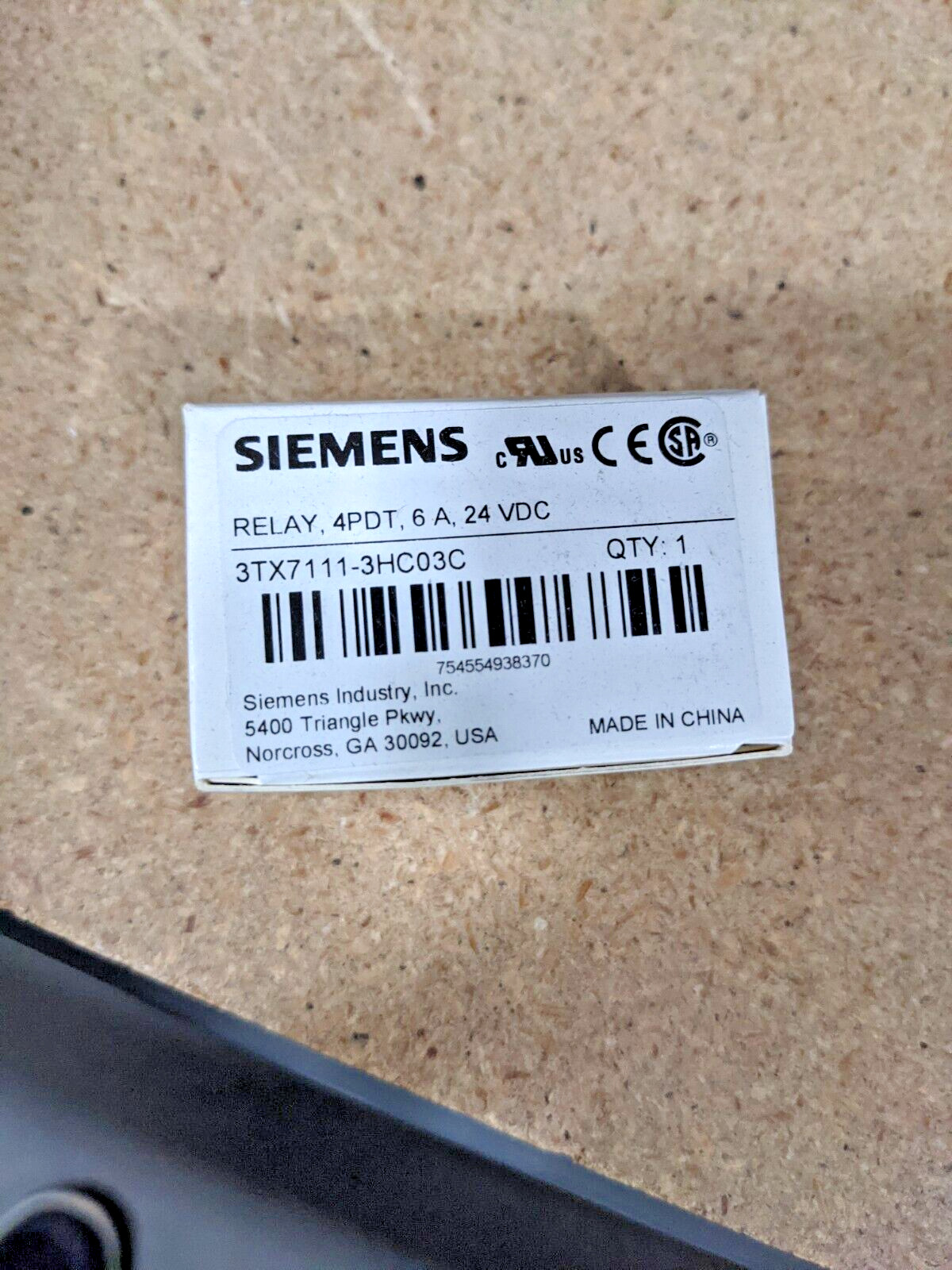 Siemens Relay, 4PDT, 10A, 24VDC 3TX7111-3HC03C Lot of 10