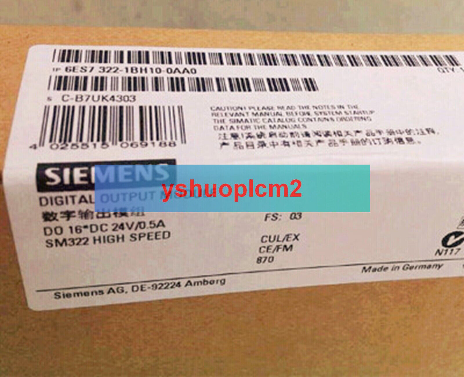NEW SIEMENS 6ES7 322-1BH10-0AA0 Digital Output Module