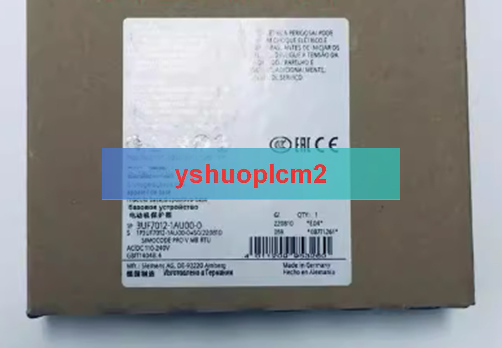 NEW SIEMENS 3UF7012-1AU00-0 / 3UF70121AU000