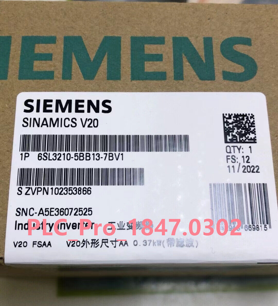  6SL3210-5BB13-7BV1 1PCS Brand New Siemens 6SL3 210-5BB13-7BV1  Fast delivery