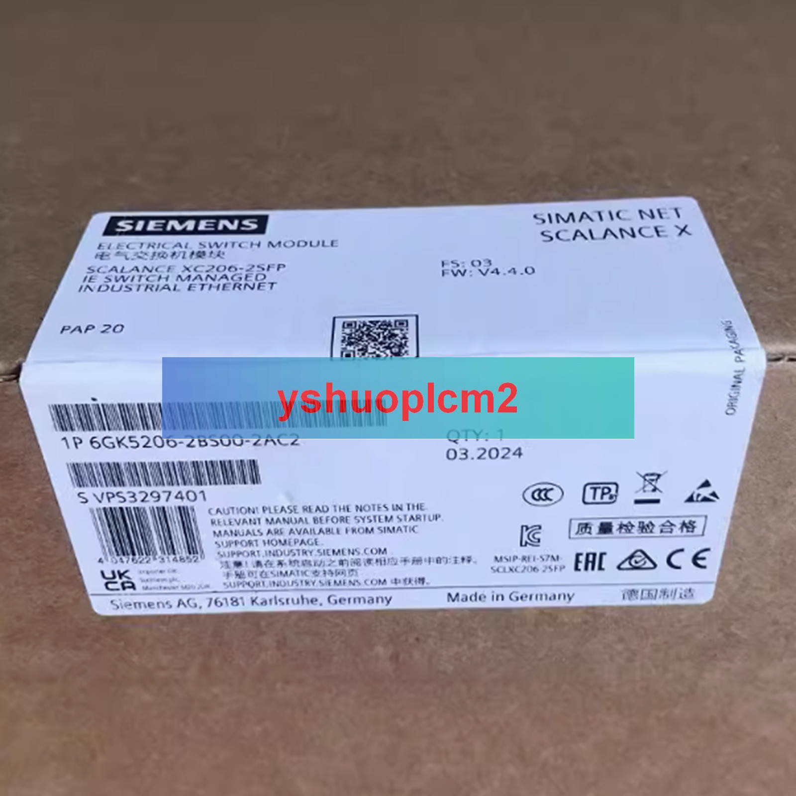 NEW SIEMENS 6GK5 206-2BS00-2AC2 6GK5206-2BS00-2AC2 Electrical Switch Module