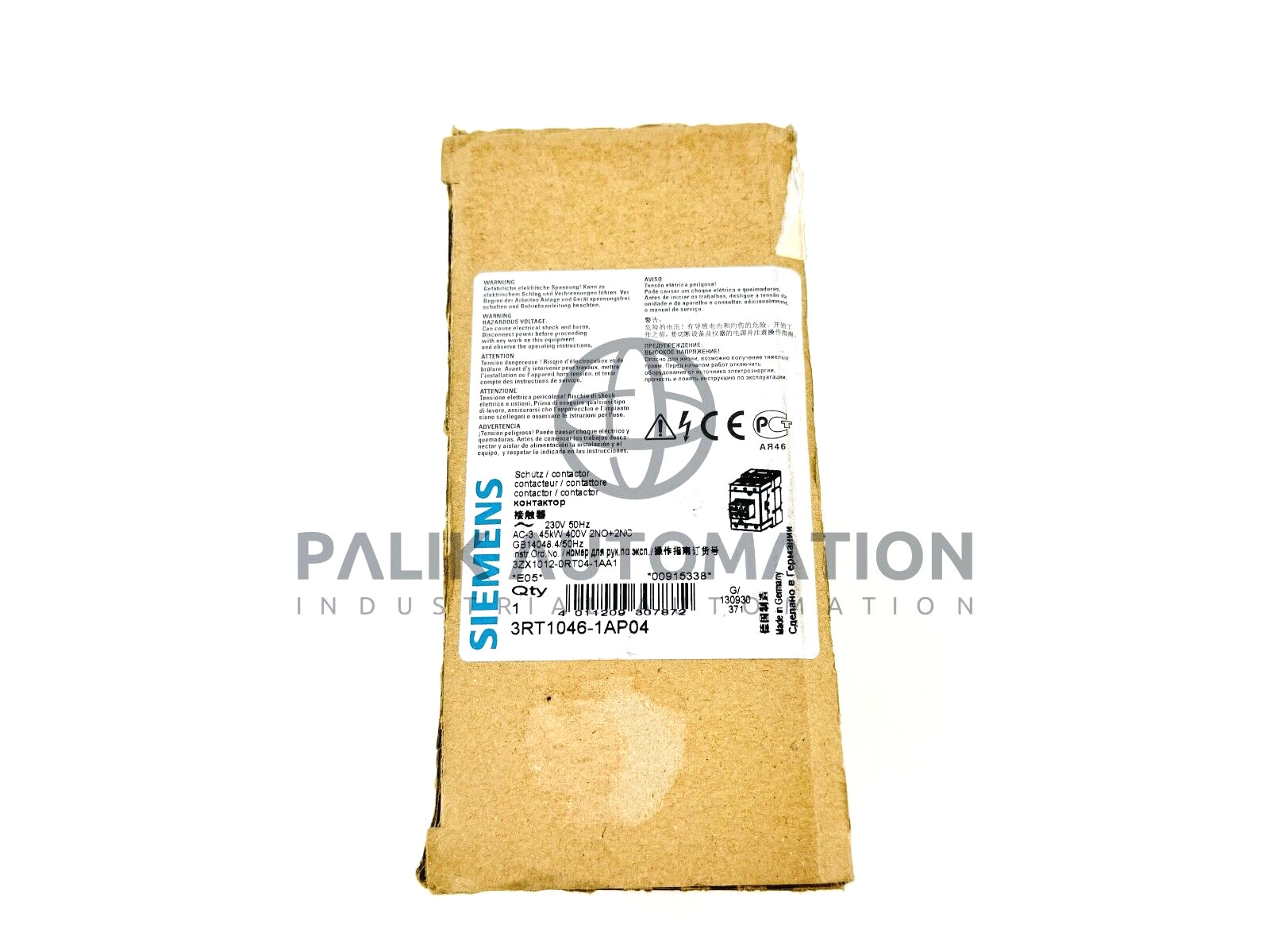 Siemens 3RT1046-1AP04 Power contactor AC-3 95 A, 45 kW / 400 V 230 V AC NEW