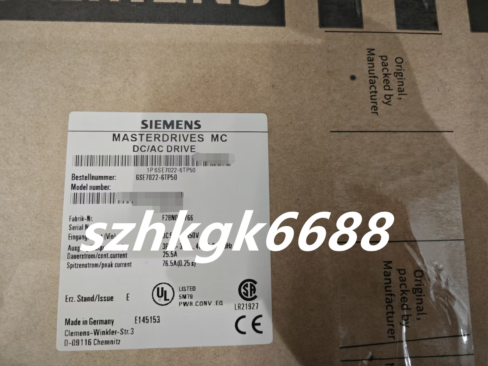 1PCS NEW 6SE7022-6TP50 Siemens inverter 6SE7022-6TP50 Fast Shipping
