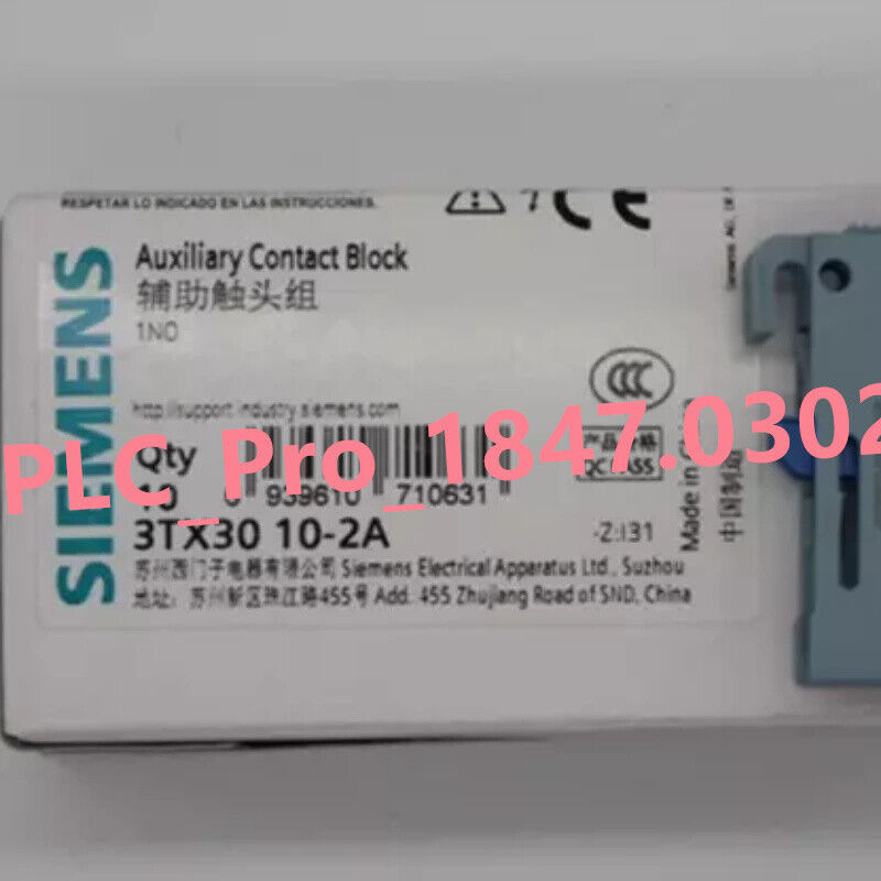 3TX3010-2A 1PCS New Siemens 3TX3010-2A Auxiliary contact  Fast delivery