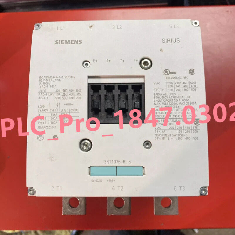 3RT1 076-6AF36 1PCS Brand New Unopened Siemens 3RT1076-6AF36  Fast delivery