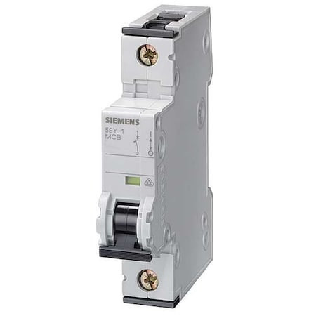 Siemens 5Sy61026 Circuit Breaker, 5Sy6 Series, 2A, 1 Pole, 230/400V Ac, 5Ka At