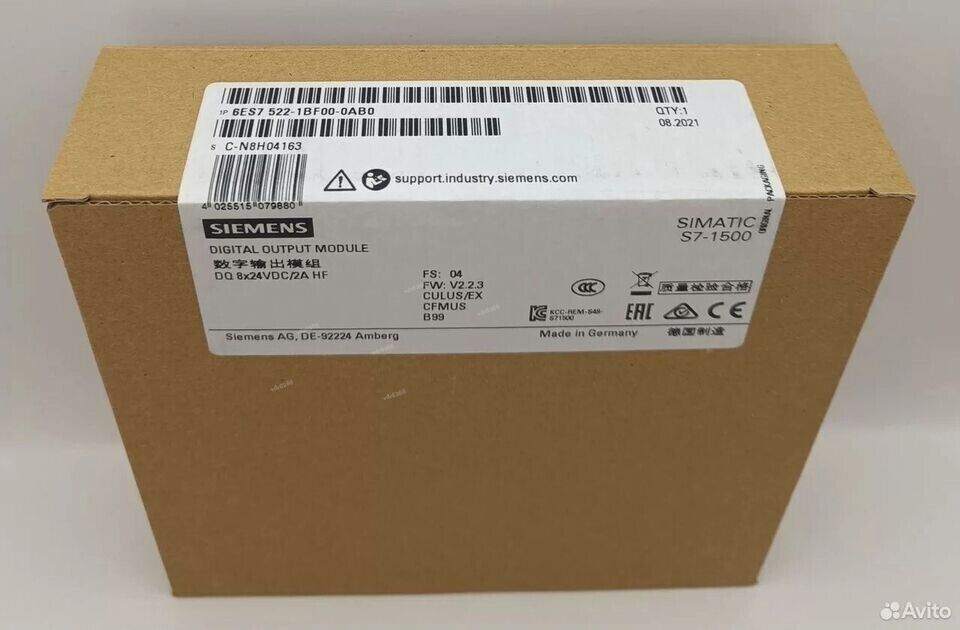 New Siemens 6ES7522-1BF00-0AB0 /6ES 7522-1BF00-0AB0 SIMATIC S7-1500 Module