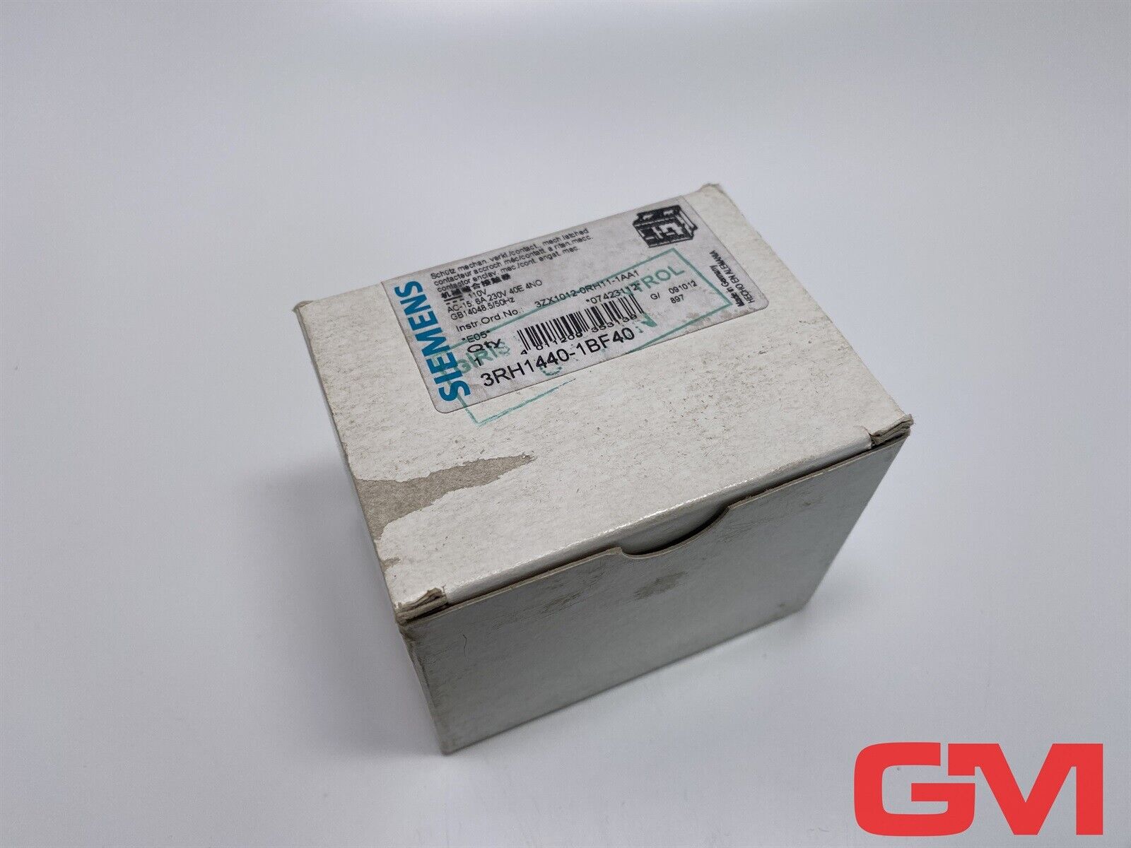 Siemens Auxiliary Contactor Verklinkt 3RH1440-1BF40 Relay Latched 110VDC 4NO
