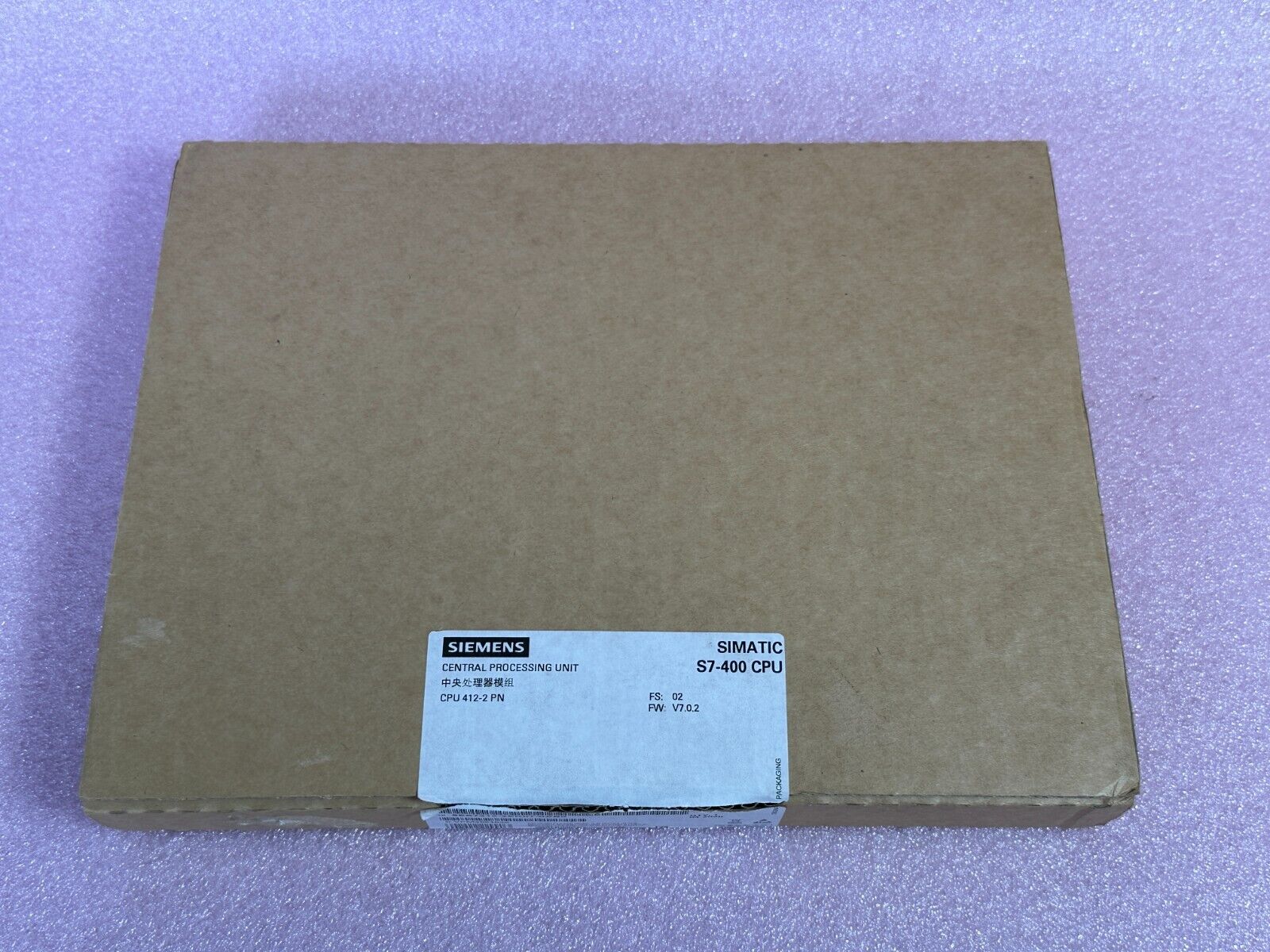 SIEMENS SIMATIC S7-400 (6ES7 412-2EK07-0AB0) CPU 412-2 PN PROCESSING MODULE