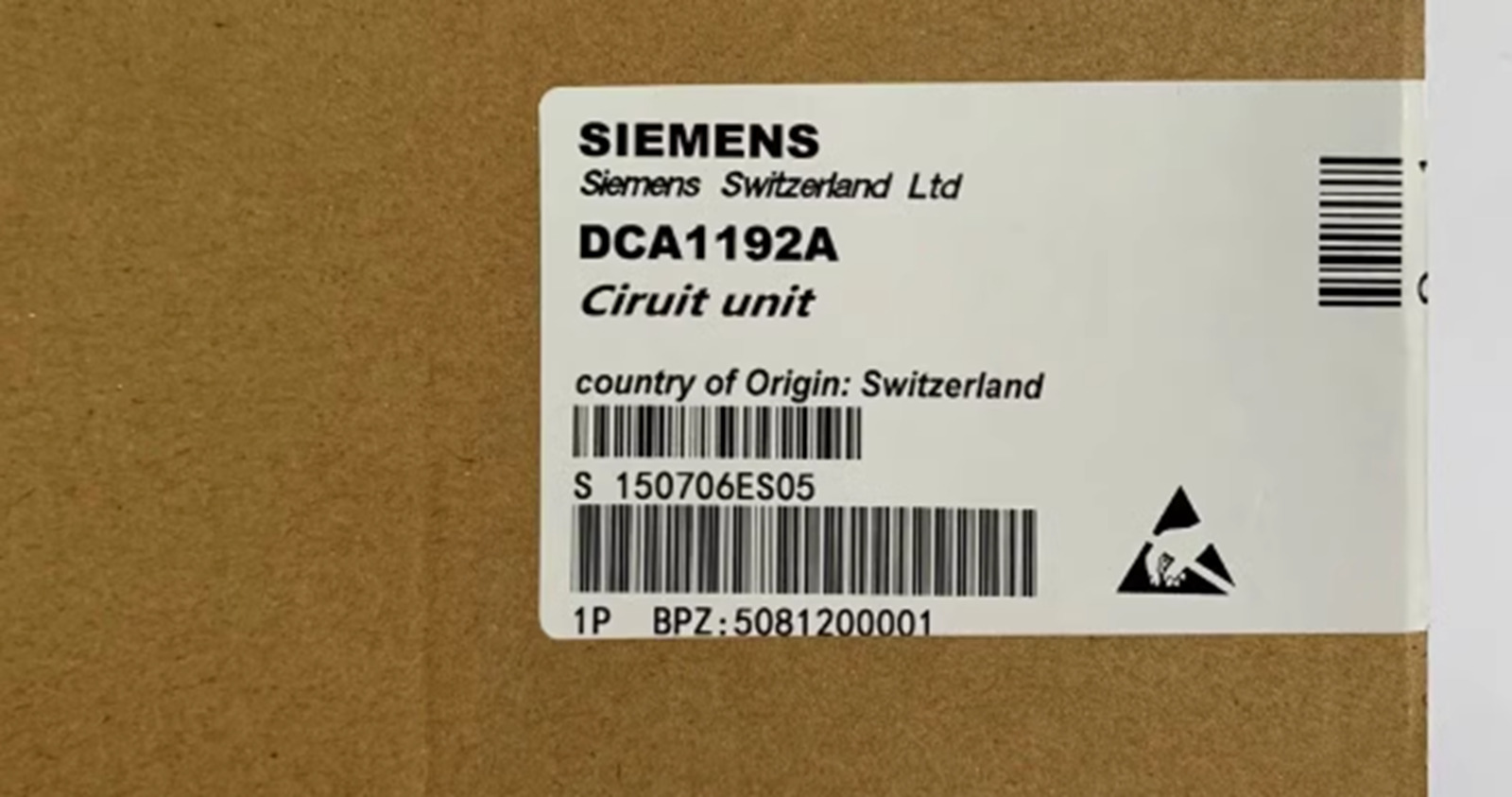 NEW SIEMENS DCA1192A CIRCUIT UNIT DCA1192A