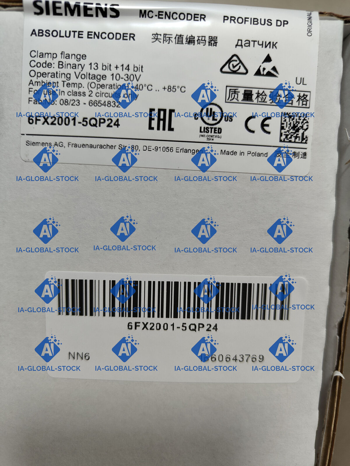 NEW SEALED 6FX2001-5QP24 SIEMENS