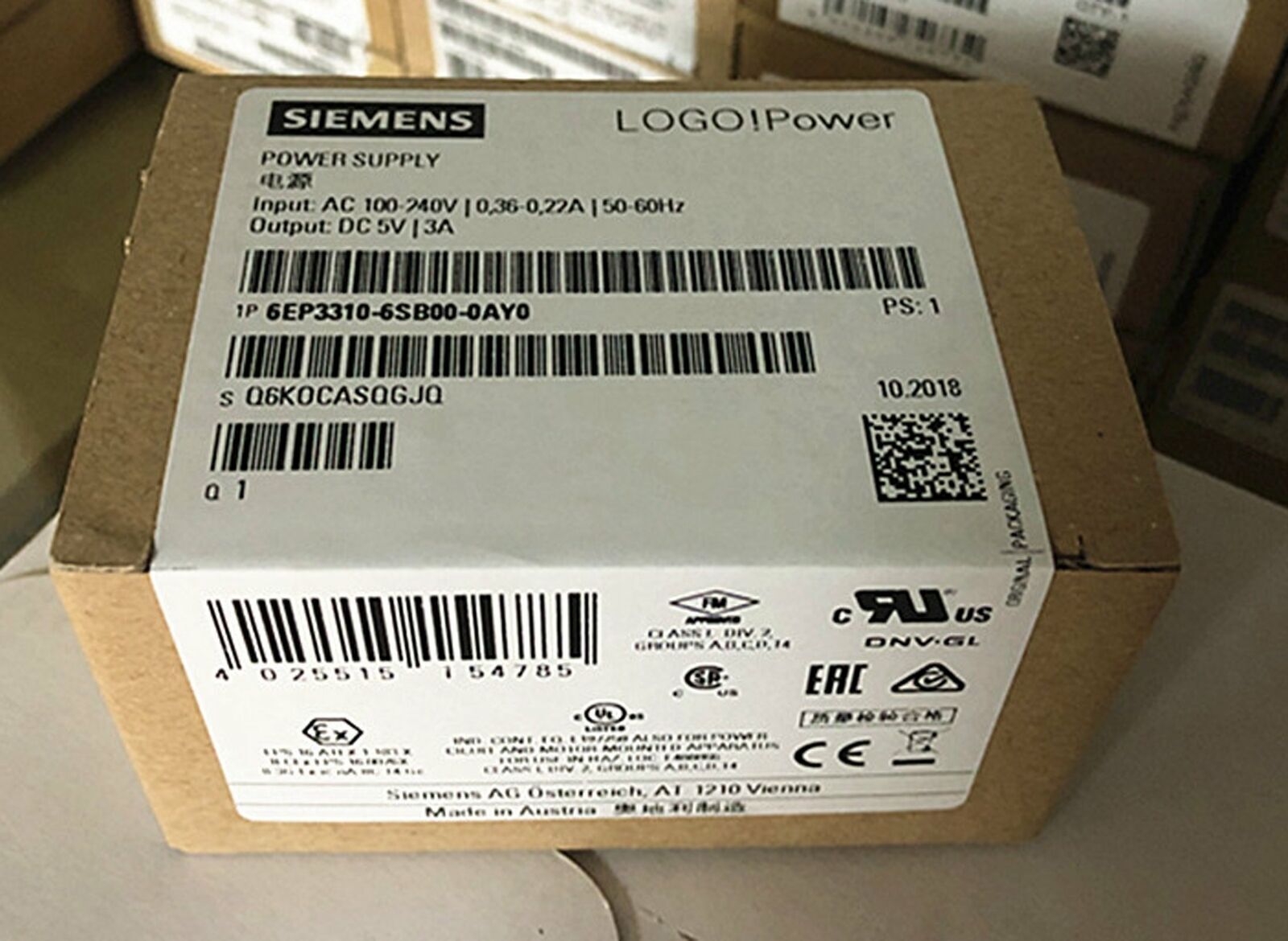 SIEMENS 6EP3310-6SB00-0AY0 Power Supply New One 6EP3 310-6SB00-0AY0