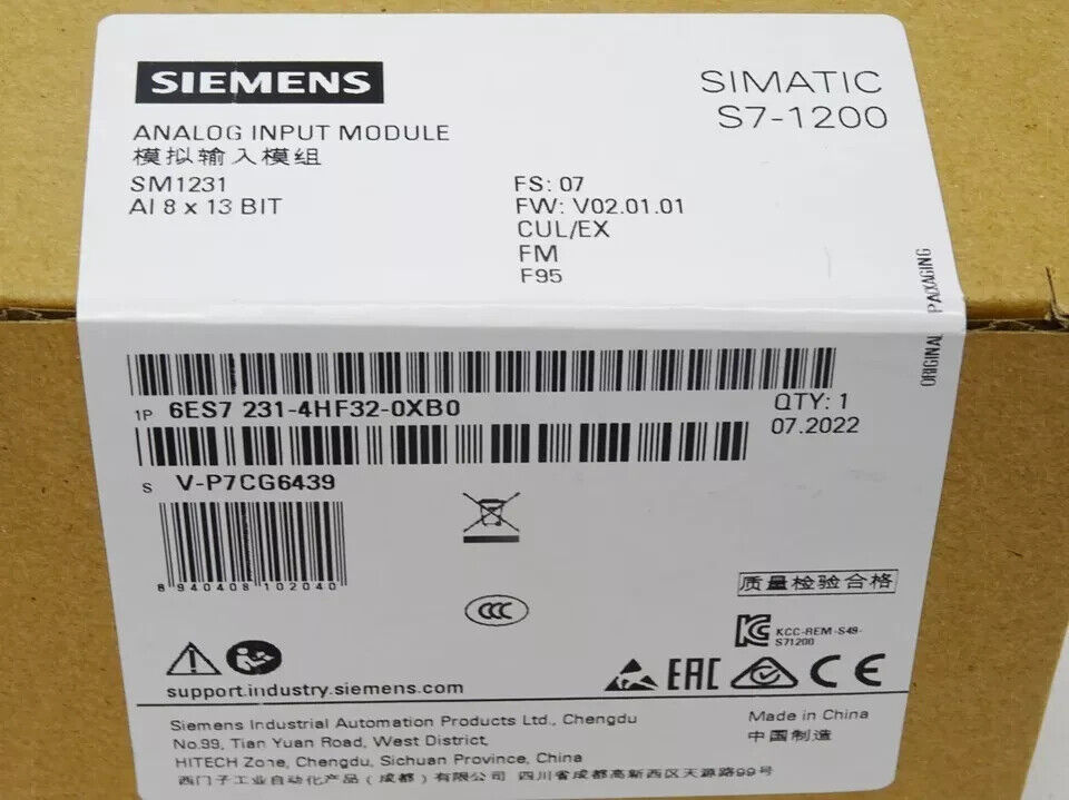 New Siemens 6ES7 231-4HF32-0XB0 Analog Input Module Fast Ship