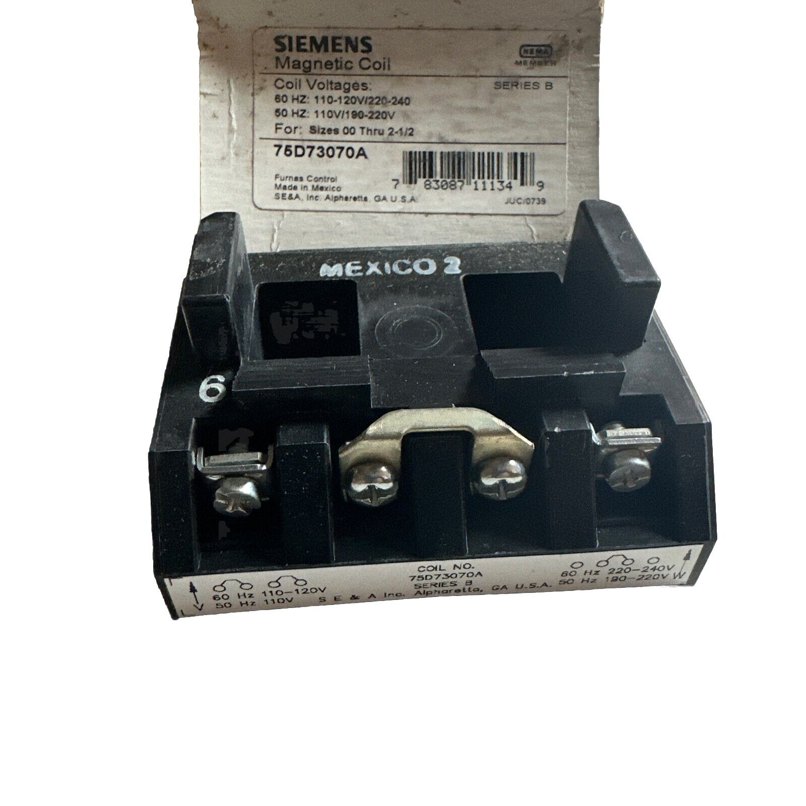 New Siemens 75D73070A MAGNETIC COIL Ships Free