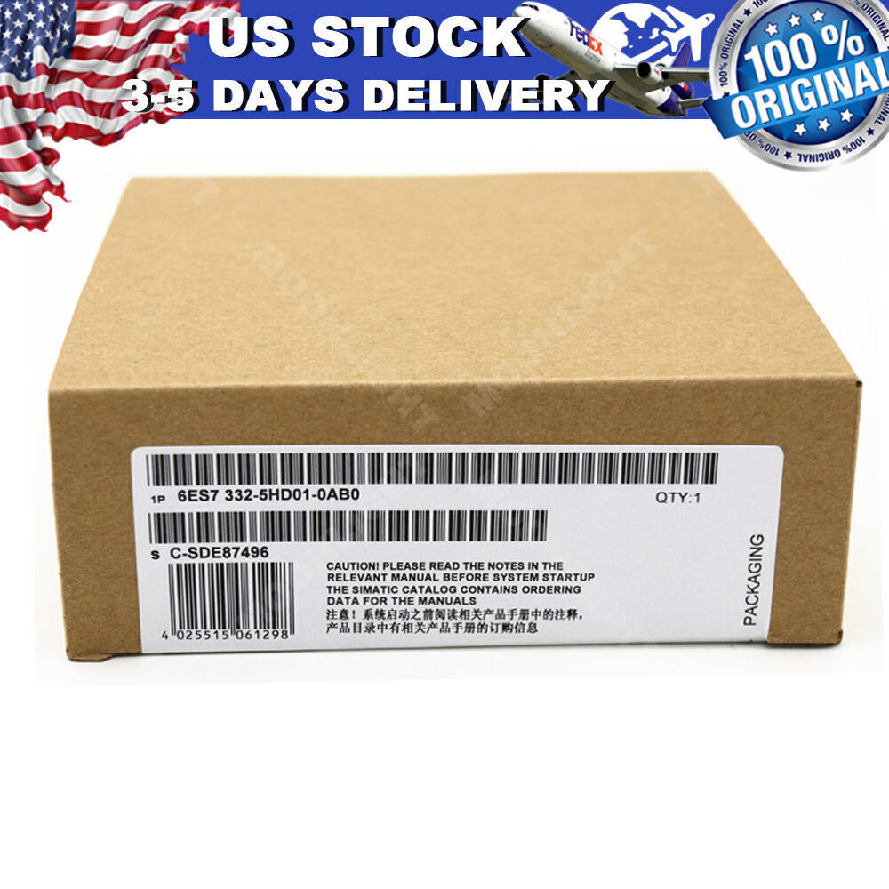 6ES7 332-5HD01-0AB0 Analog Output Module New Sealed Siemens Free Shipping