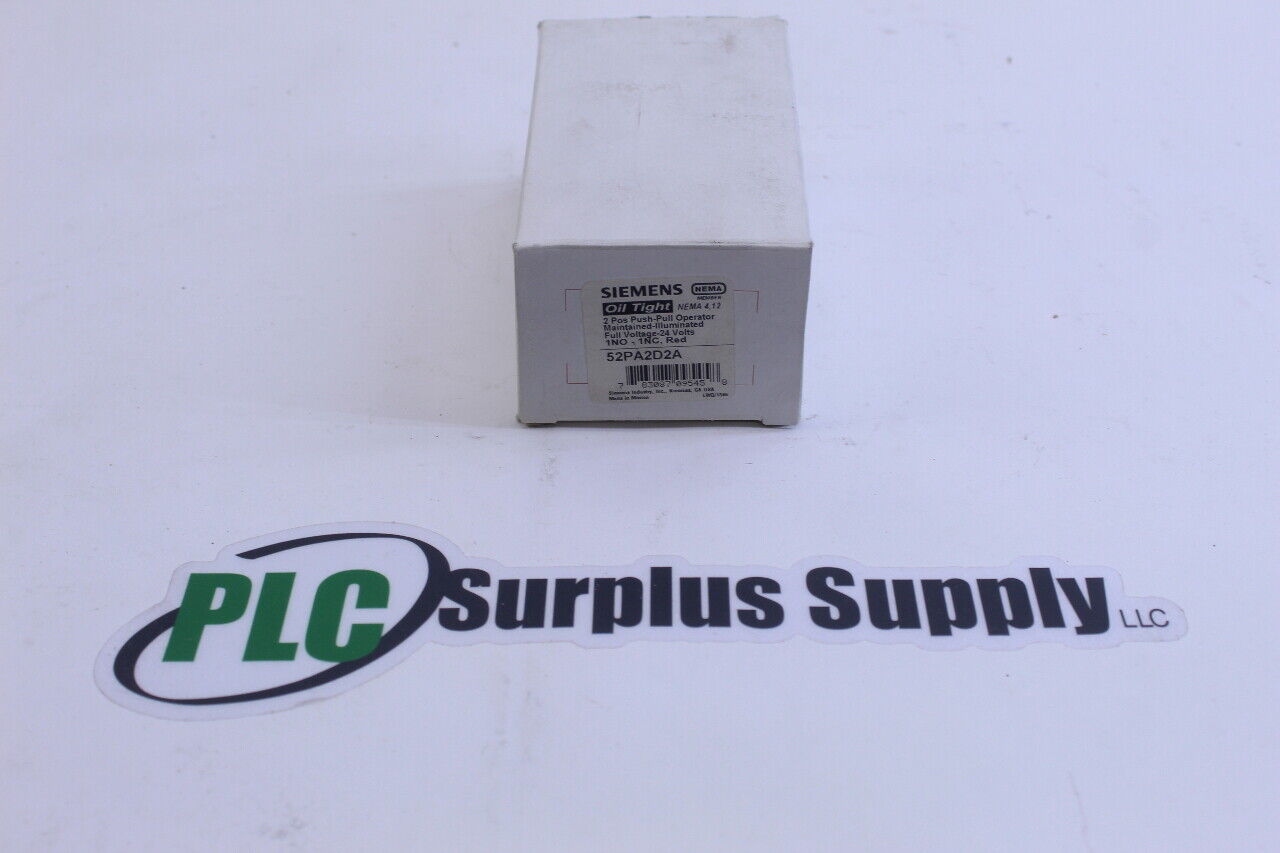 Siemens 52PA2D2A Push-Pull Illuminated Push Button