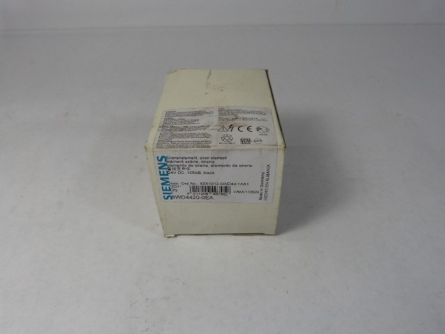 Siemens 8WD4-420-0EA Continuous Sound 24V Siren Element  NEW