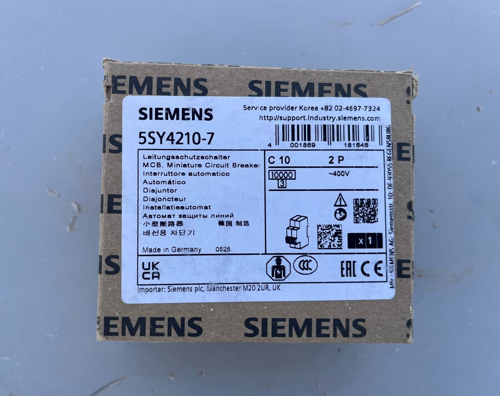 CIRCUIT BREAKER SIEMENS 5SY4210-7 / 5SY42107