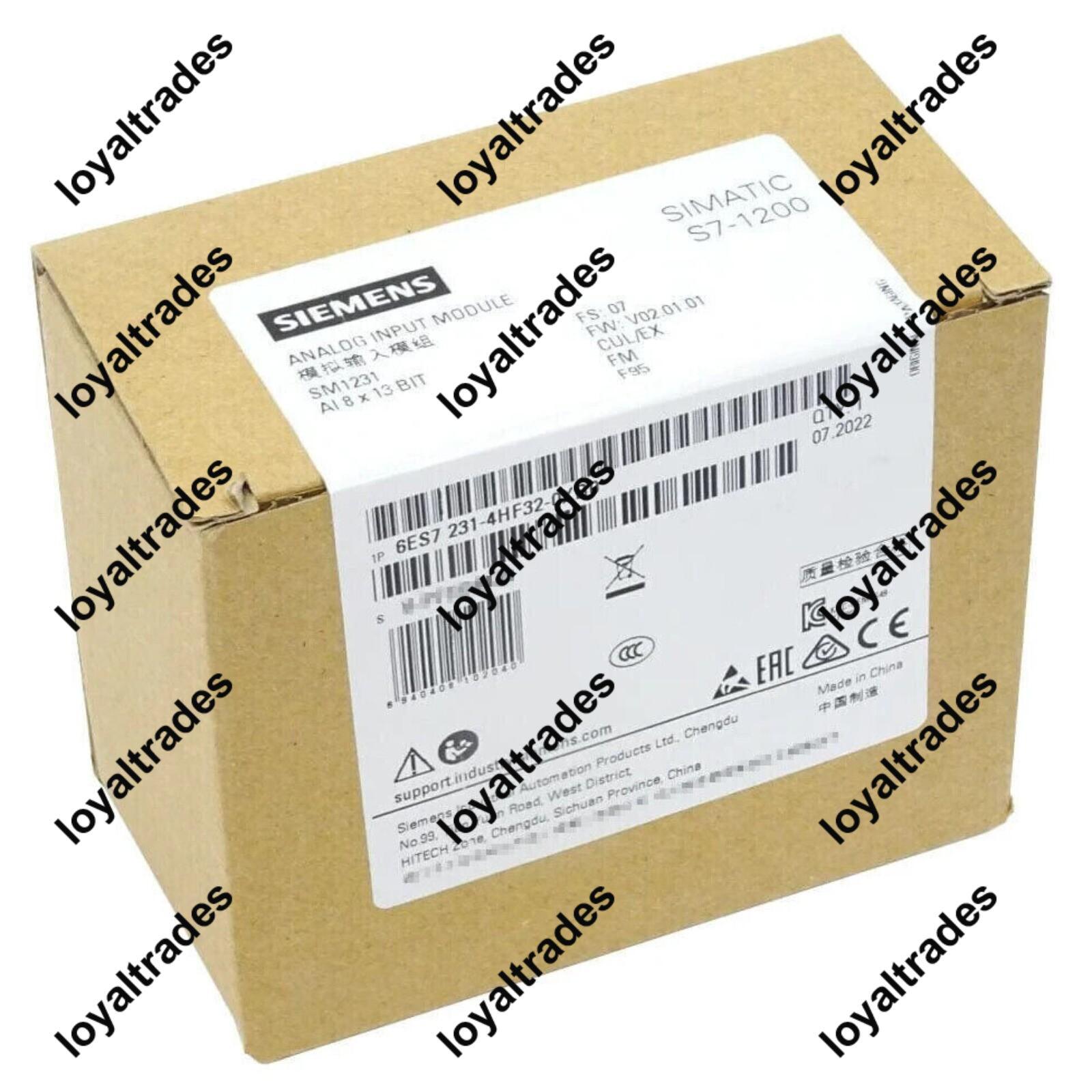 New Siemens 6ES7231-4HF32-0XB0 6ES72314HF320XB0 S7-1200 Analog input SM 1231