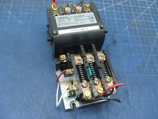 SIEMENS STARTER 14CP32A*81 W/48DC38AA3 RELAY 600VAC MAX AMPS 18A COIL 110/120V