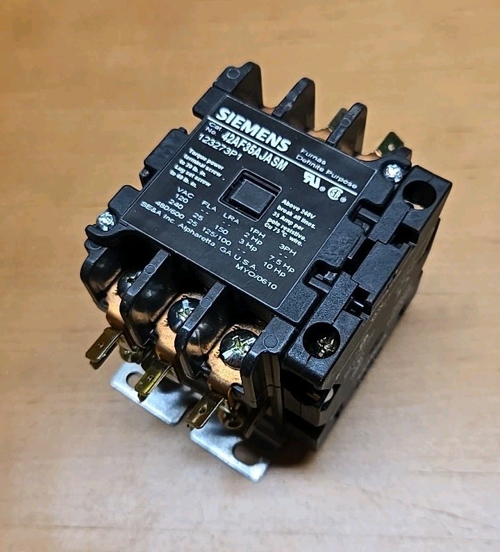 EMERSON LIEBERT 123273P1S CONTACTOR 3PL 25/30 NO/NC  SIEMENS 42AF35AJASM bmc 86