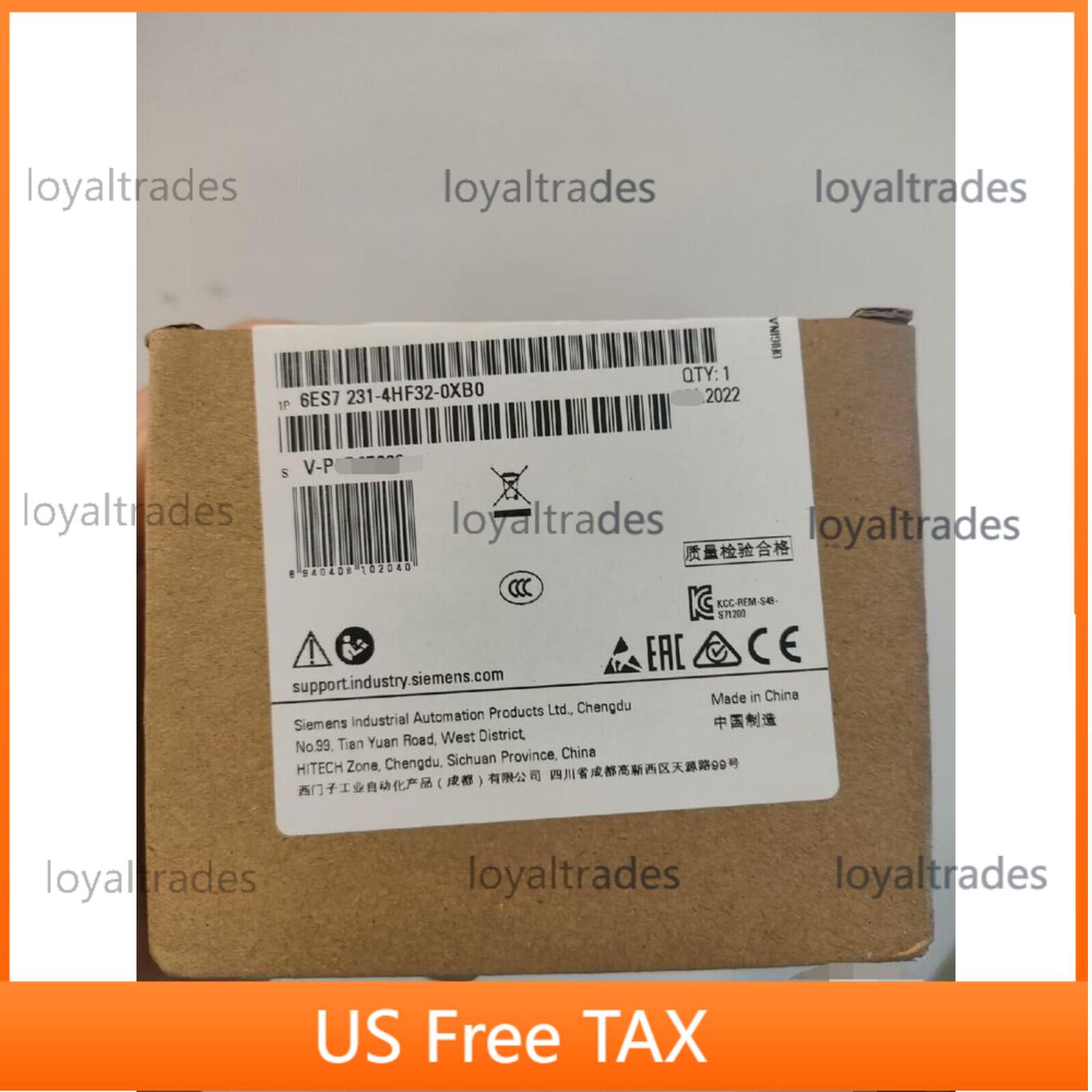 New Siemens 6ES7231-4HF32-0XB0 6ES7 231-4HF32-0XB0 S7-1200 Analog input SM 1231