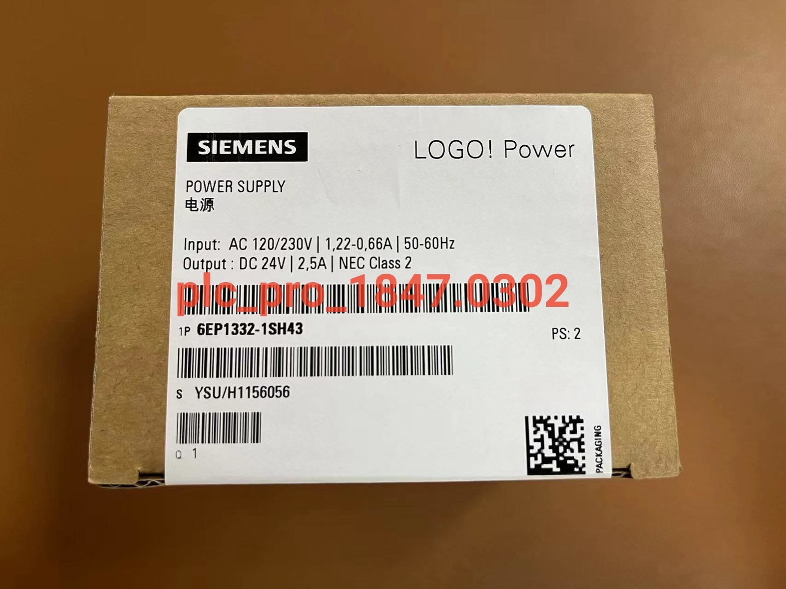 1PCS 6EP1332-1SH43 Brand New Siemens 6EP1 332-1SH43 PLC Power Supply Fast ship