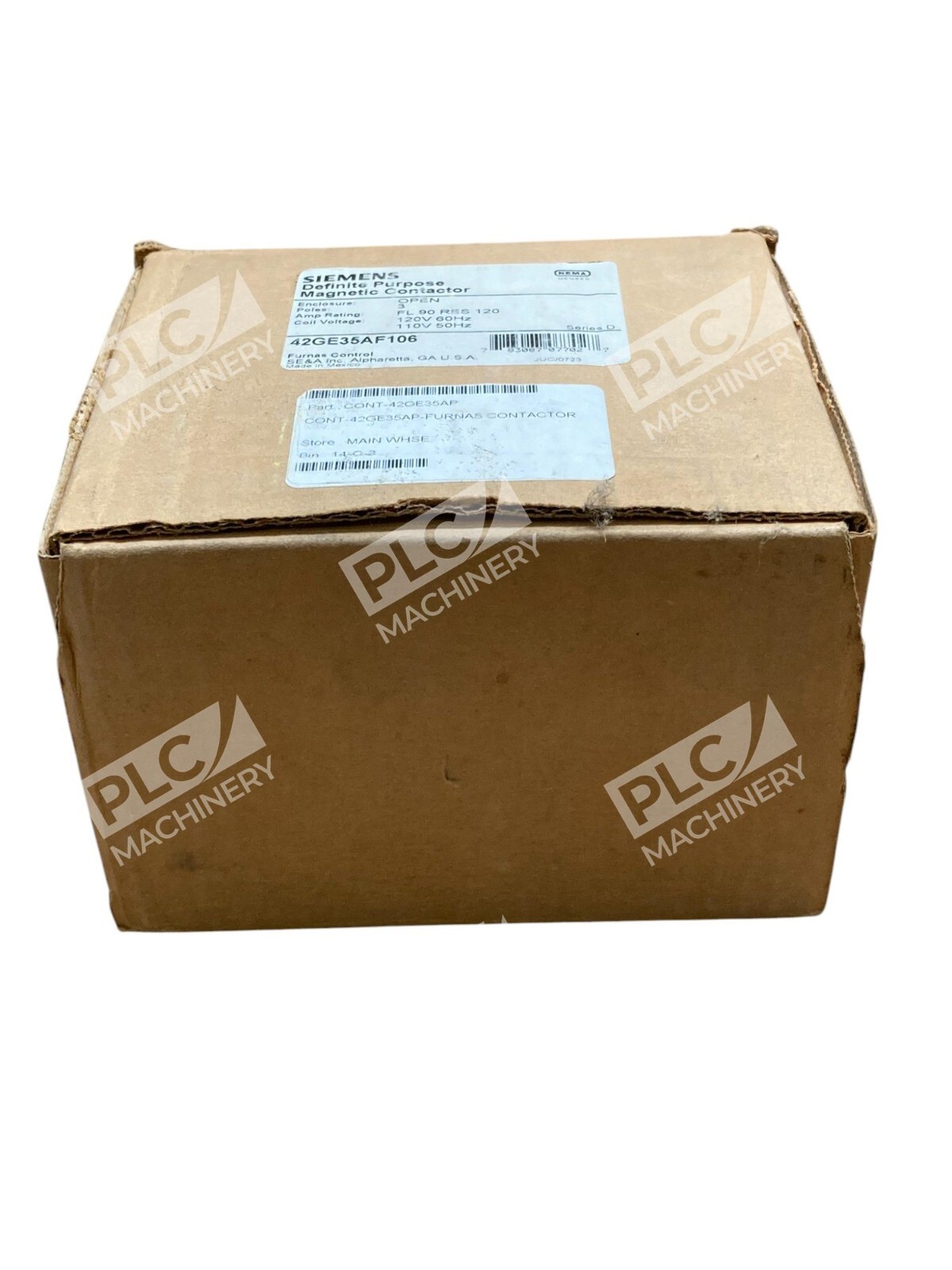 Siemens 90A 3 Pole Definite Purpose Magnetic Contactor 42GE35AF106