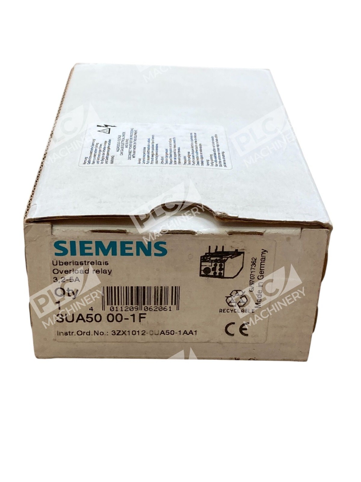 Siemens 3UA5000-1F 3.2-5A Overload Relay 3UA50 00-1F