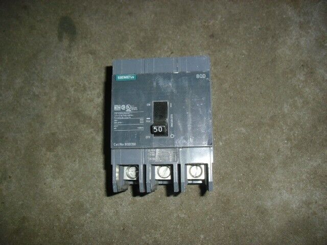 SIEMENS BQD350BP 50A 3 Pole 240V 480Y/277 VAC Bolt On Circuit Breaker