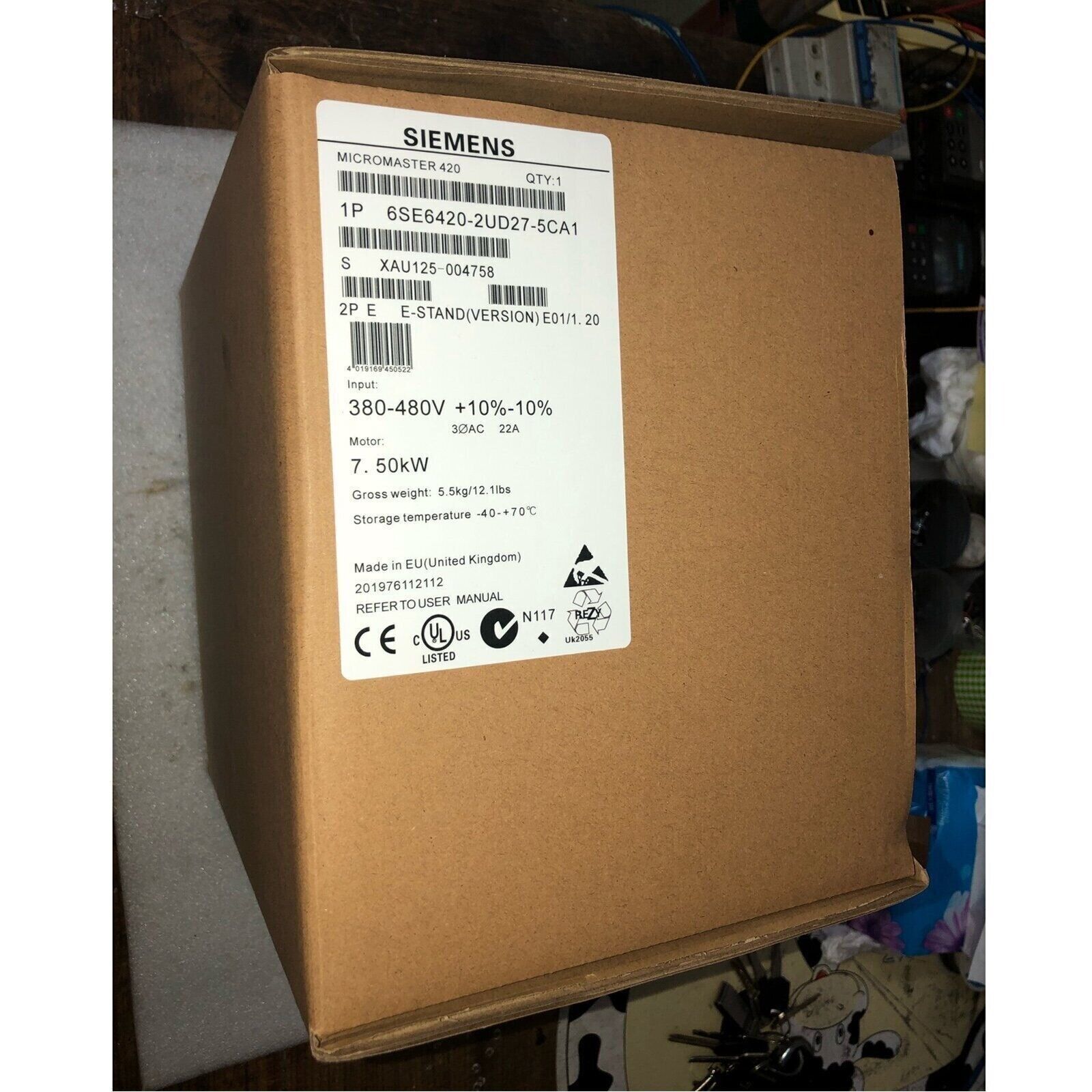 1PC 6SE6 420-2UD27-5CA1 6SE6420-2UD27-5CA1 New In Box Expedited Shipping
